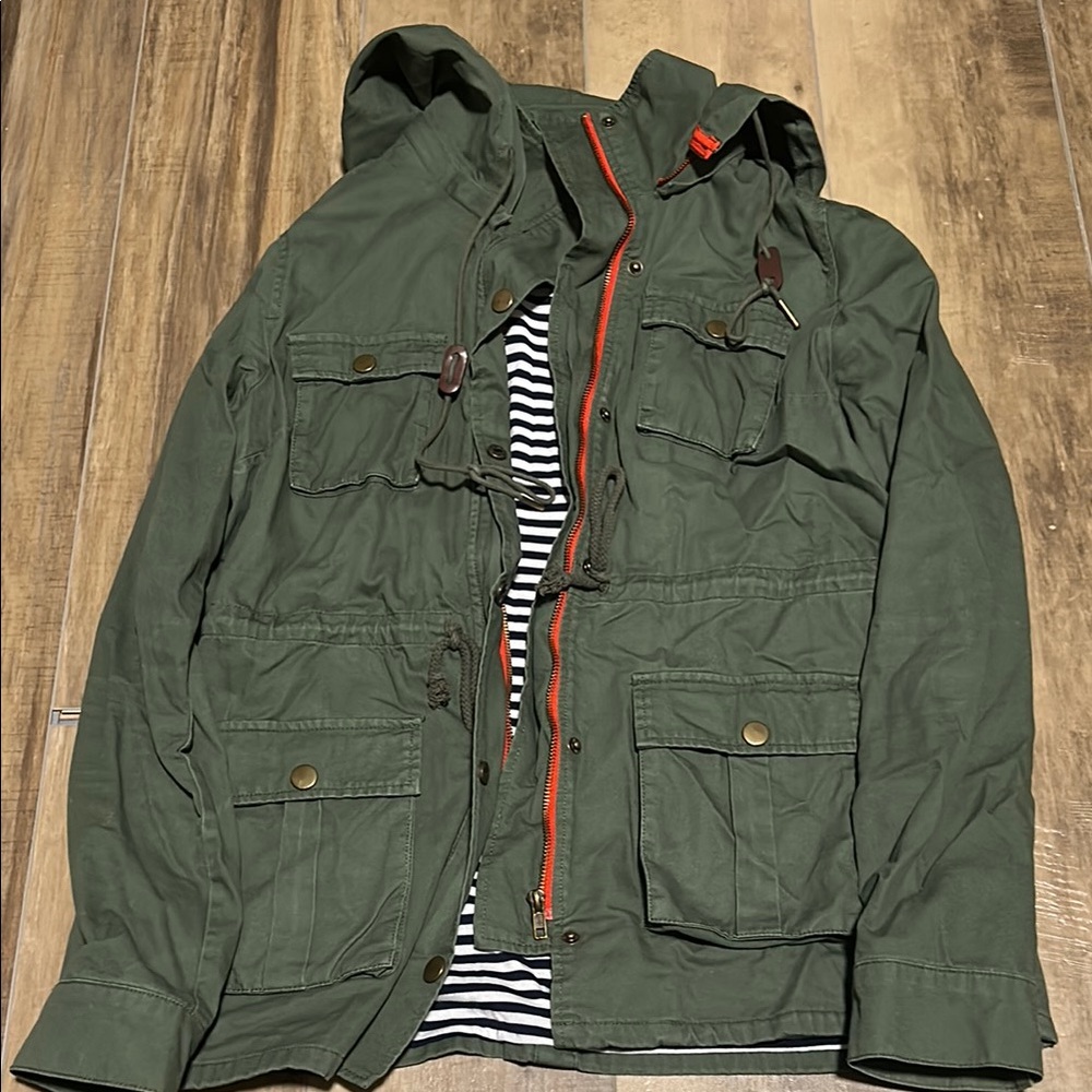Market & Spruce Green Military Field Jacket